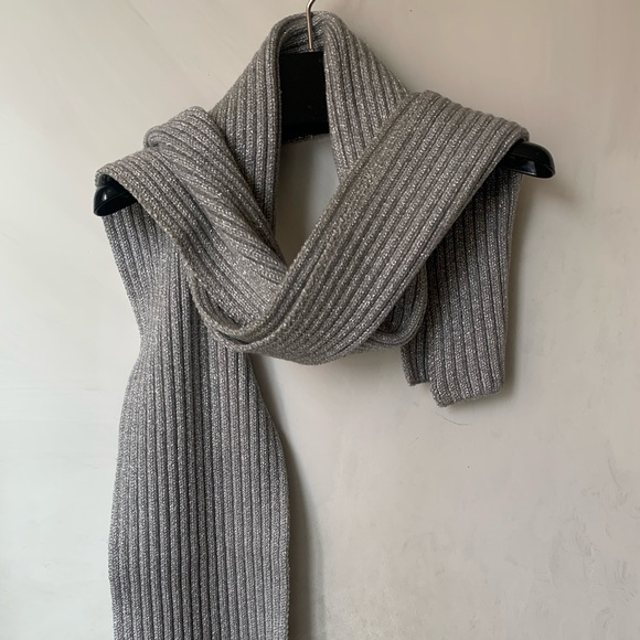 Luxe Michael Kors Scarf, Silver - Picture 1 of 2